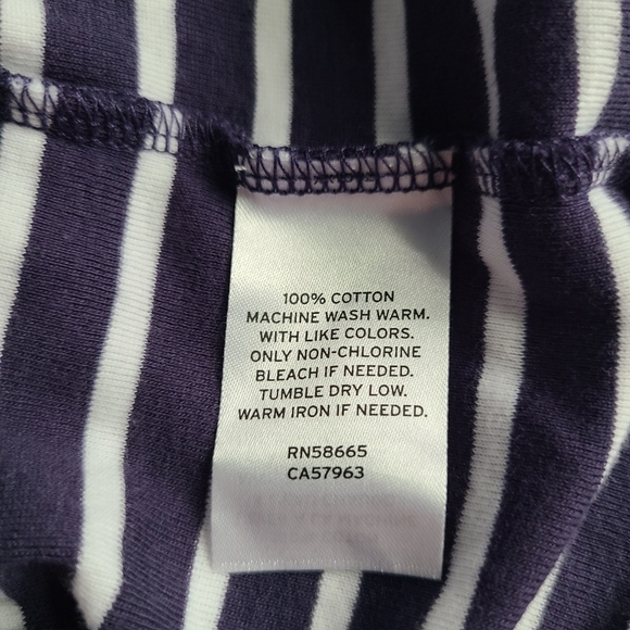 NWOT CASLON navy and white stripes tank top - Picture 5 of 5